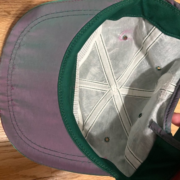 New Holland ABWS Green Blue Iridescent SnapBack Hat Trucker Embroidered Wagon - Picture 7 of 7